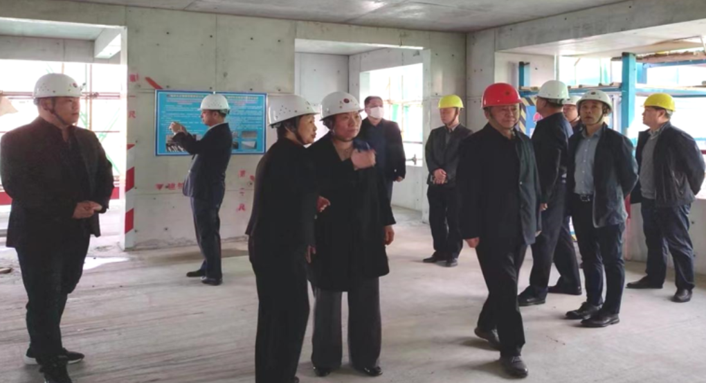 東營(yíng)市建筑業(yè)協(xié)會(huì)領(lǐng)導(dǎo)蒞臨武城尊享宸院項(xiàng)目參觀指導(dǎo)